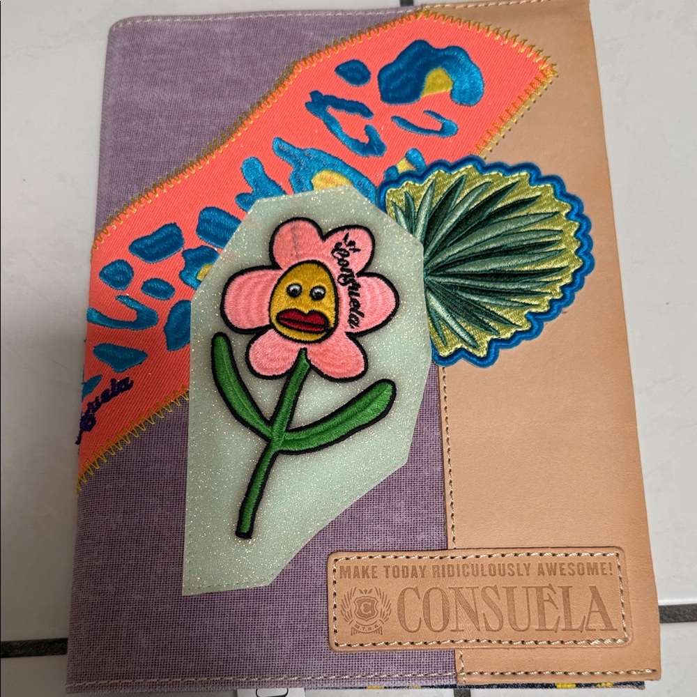 Consuela Multicolor Embroidered Notebook Cover